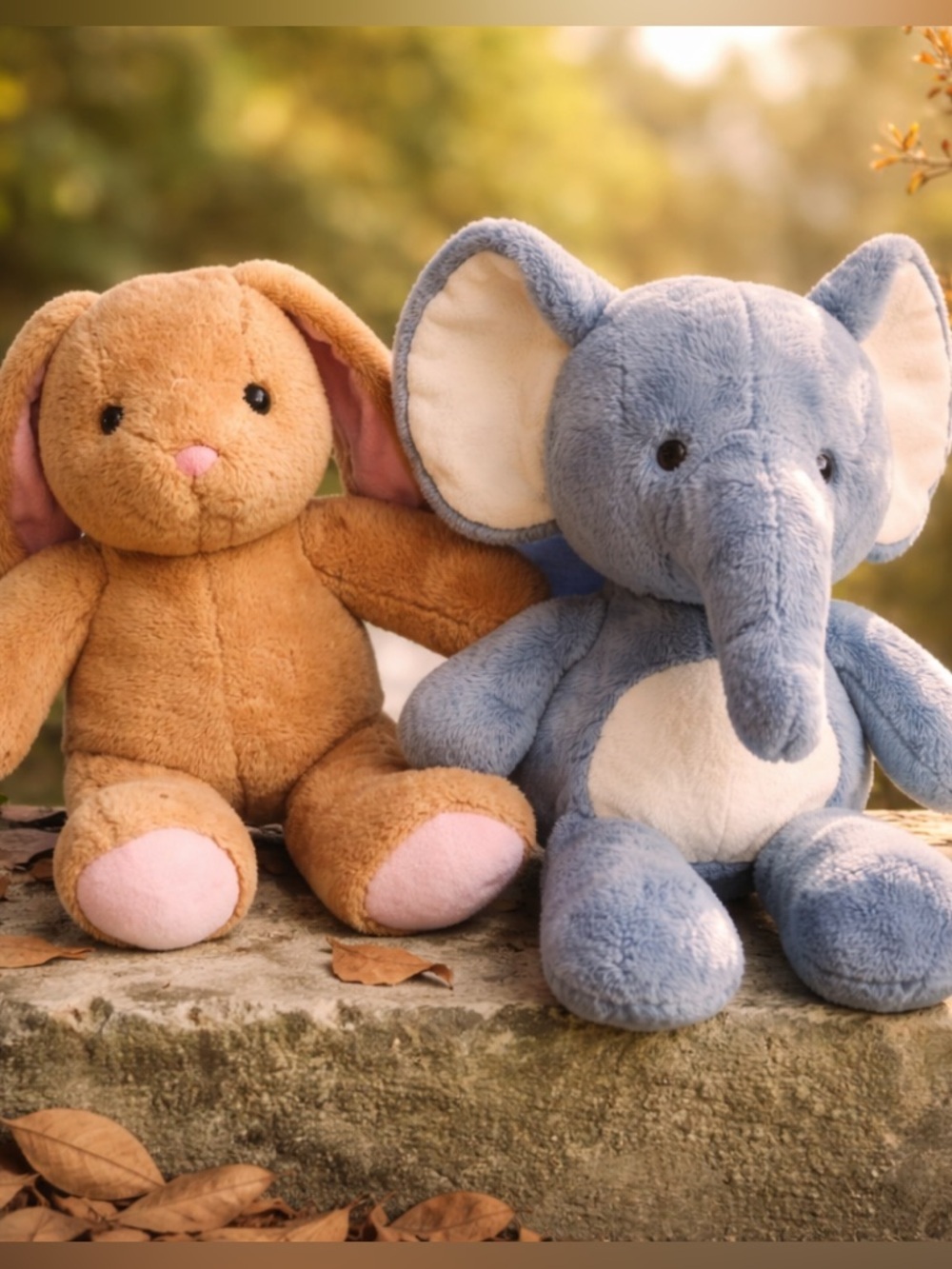 Bundle Two  Elephant & Bunny Teddy